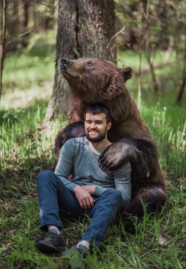 съёмки медведя медведь актёр